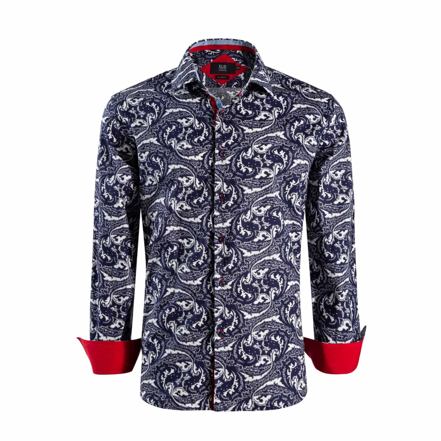 Elie Balleh Men’s Slim Fit Paisley Sport Button-Down Shirt – Elie Balleh